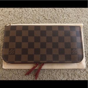 Authentic Louis Vuitton Bifold Red Insolite Wallet